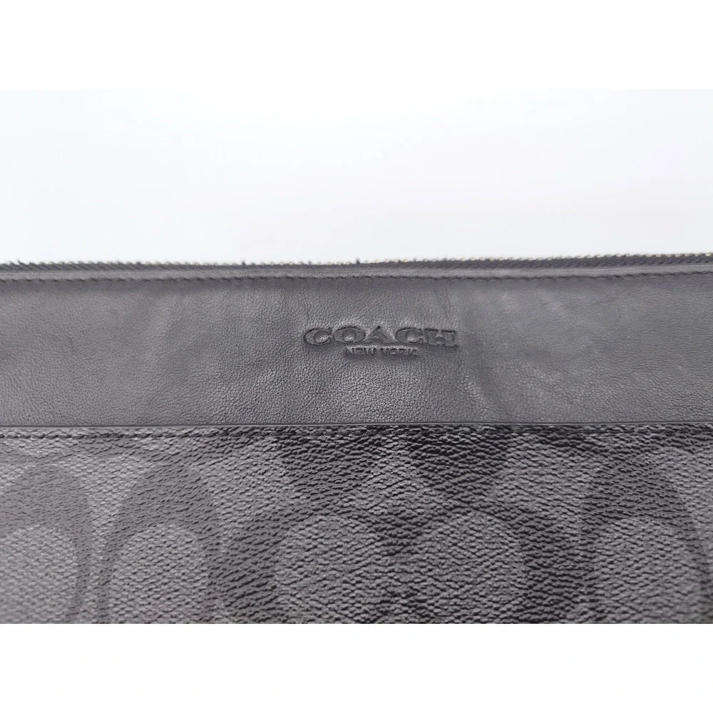 Coach Tech Case Signature Canvas Portfolio Charcoal Black F32654 [GNH019020]